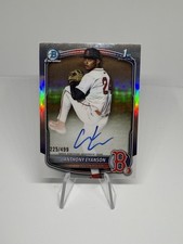 2025 Bowman Chrome Draft Anthony Eyanson 1st Refractor Auto /499 Red Sox