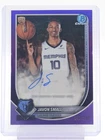 JAVON SMALL 2025-26 BOWMAN CHROME PURPLE ROOKIE AUTO /250 #BCA-JS Q4193