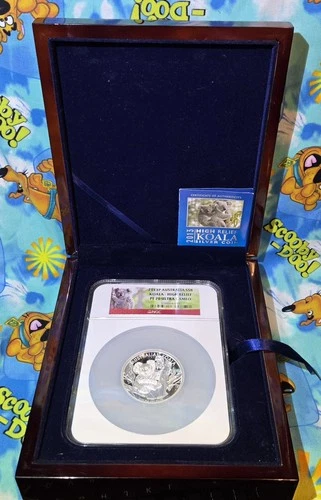 🌟 2013-P $8 Australia 5 oz Silver Koala High Relief Proof Coin NGC PF70 UC