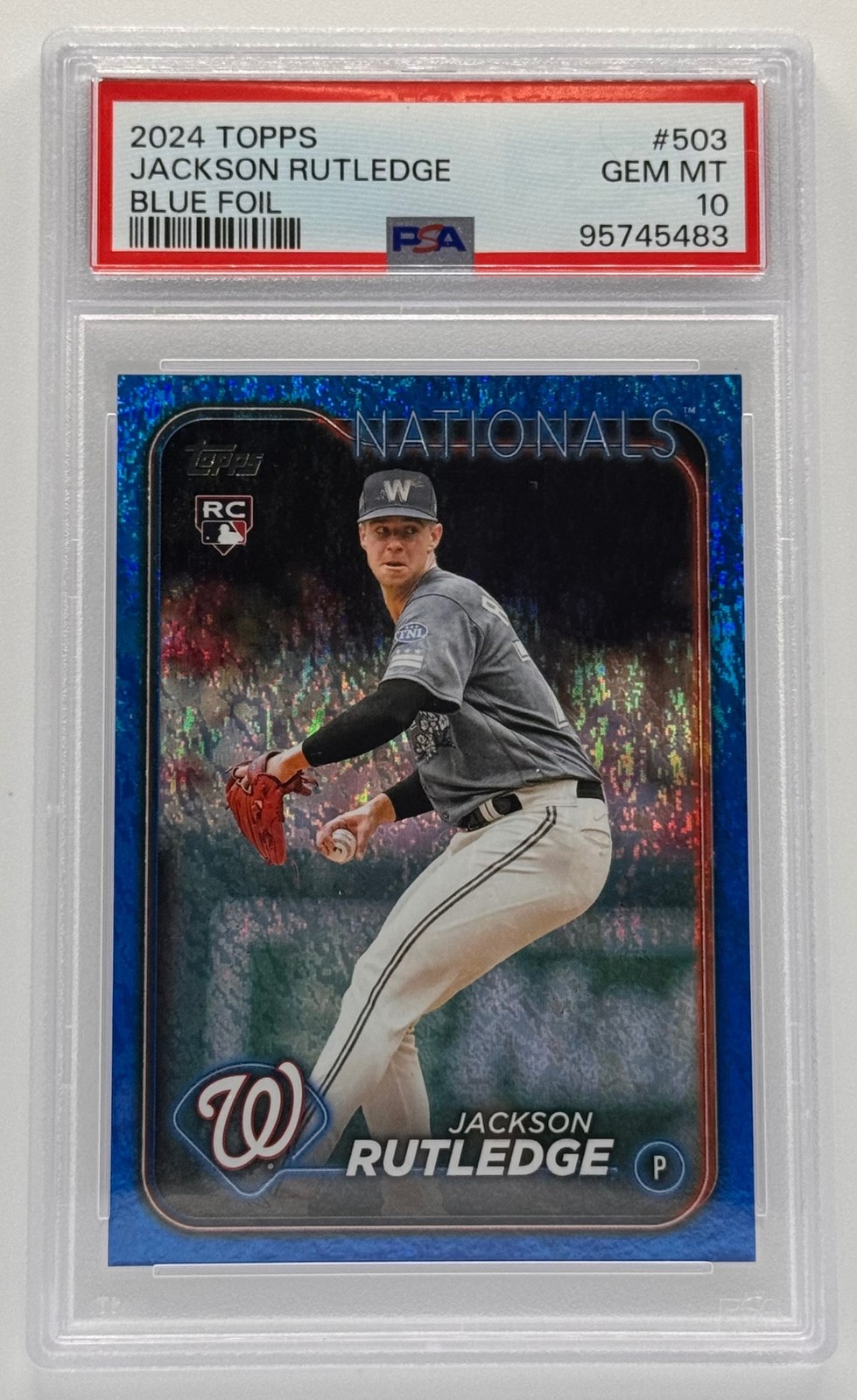 Jackson Rutledge Topps 2024 Topps Series 2 - Jackson Rutledge #503 Blue Foil /999 (RC) for ...