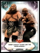 2021 Topps WWE #84 Bobby Lashley & MVP def. The Viking Raiders