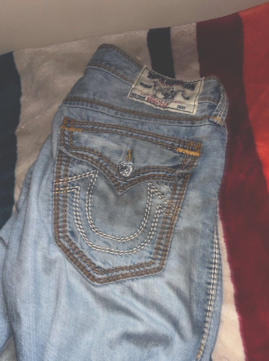 2015 True Religion Boot Cut Blue men’s Jeans! 32 thumbnail 6