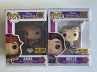 Funko Pop! Disney Princess Diamond Glitter Hot Topic Ariel 1012 & Belle 1021 Set