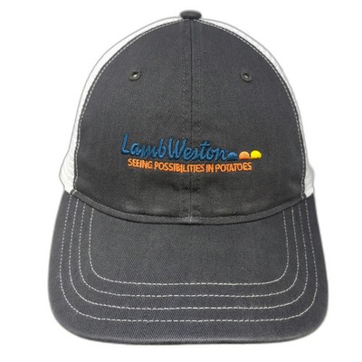 Richardson Trucker Hat Gray L Snapback Lamb Weston Potatoes Food Company Logo