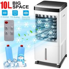 Image of 10L Mobile Air Cooler Fan Evaporative Portable Ice Cooling Humidifier W/ Remote