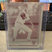 2019 Topps Series 2 Steven Matz Magenta Printing Plate 1/1