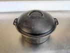 VTG Unmarked Wagner Ware Cast Iron Dutch Oven with Lid