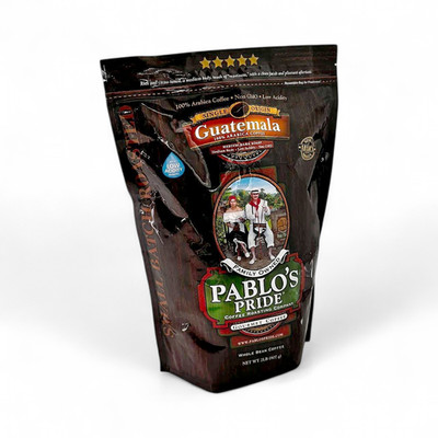 Pablo's Pride Guatemala Gourmet Medium-Dark Roast Whole Bean Coffee - 32 oz