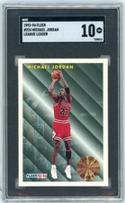 1993 Fleer #224 MICHAEL JORDAN SGC 10 League Leader