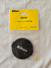 New Original Genuine Nikon 58mm Snap on plastic Lens Cap Nikon
