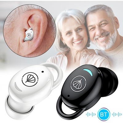 Pair Rechargeable Digital Invisible Hearing Aids Mini ITE Sound Voice Amplifier