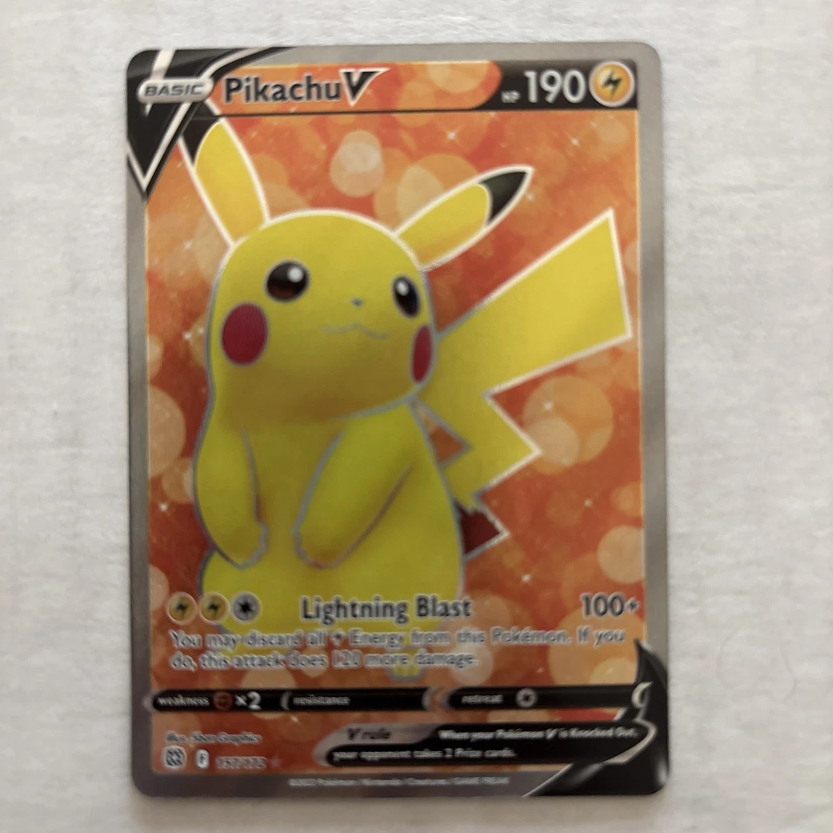 ポケモンカード ピカチュウV 157/172 英語版 Pikachu V 157/172 Swsh09: Brilliant Stars for sale | eBay