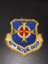 Vintage USAF United States Air Force 40th Tactical Group Jacket Patch Missiles