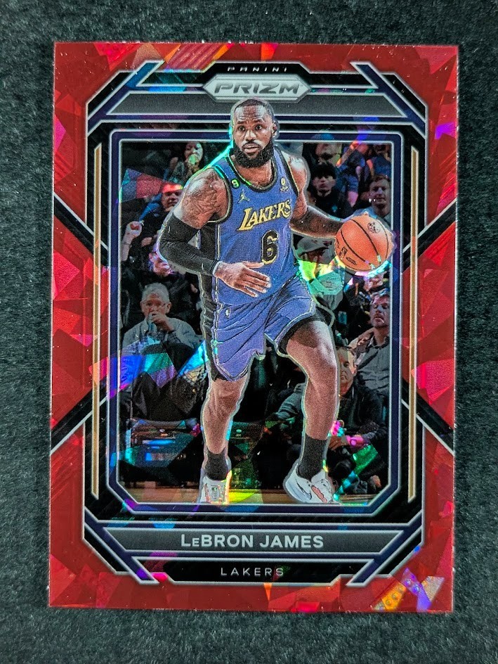 2022-23 Panini Prizm LEBRON JAMES Red Ice Prizm SP Los Angeles Lakers #134