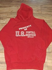 Vintage UPS United Parcel Service Hoodie Sweatshirt Red Medium USA Buffalo NY