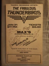 The Fabulous Thunderbirds Autographed Poster on Foamboard-Excellent Condition!