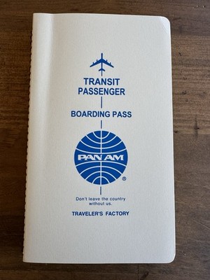 TRAVELER'S FACTORY × Pan Am collaboration Spiral Ring Notebook A5 Slim ivory