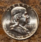 1959-P U.S. Franklin Silver Half Dollar Coin