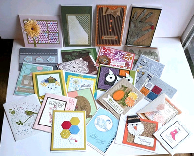 Handmade Assorted Greeting Cards All Occasions Lot of 24 w/Envelopes