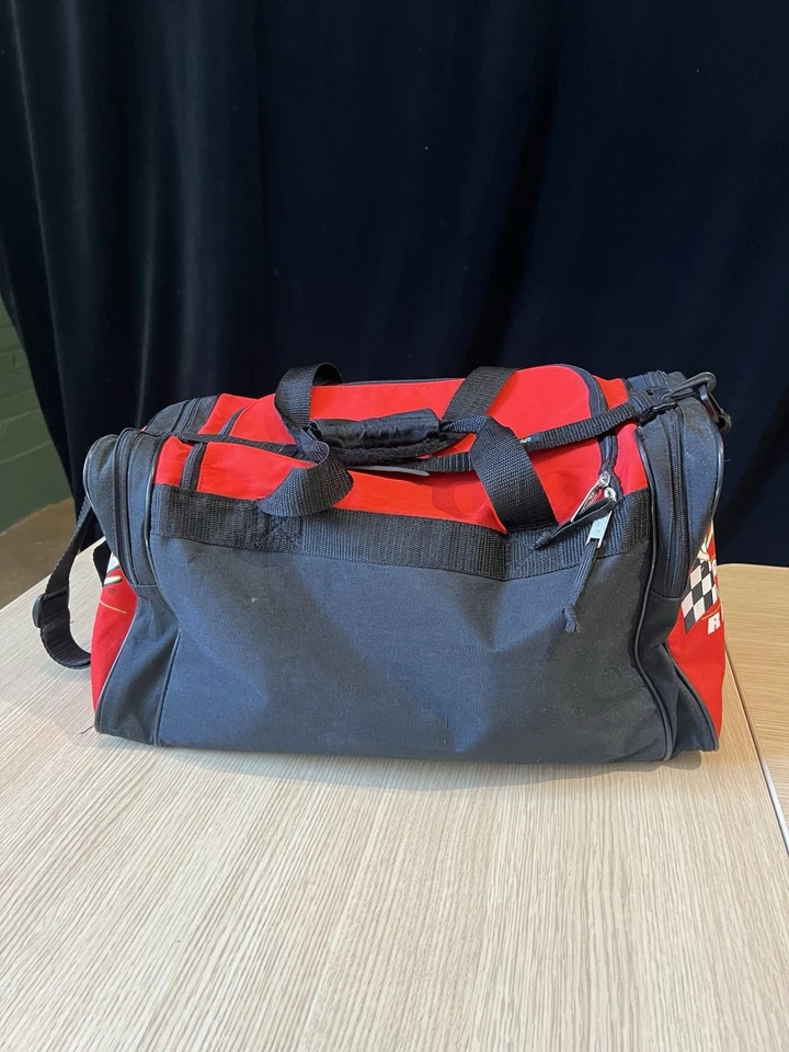 Bolso de Lona Vintage Dale Earnhardt Jr Budweiser Racing NASCAR #8 Rojo Negro Logo Foto 3 de 4