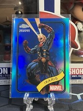 2025 Topps Chrome Marvel Blue Refractor 293/299 Ikaris #76