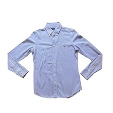 Polo Ralph Lauren Boys long sleeve Oxford Button Down Shirt Light Blue medium
