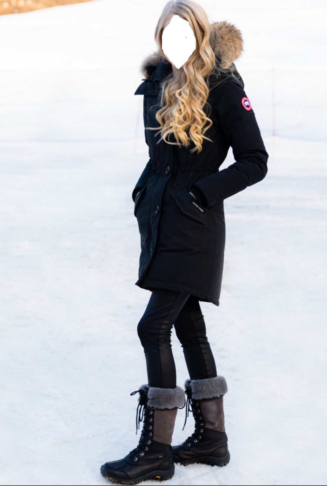 LATEST "BLACK" "GREY LABEL" CANADA GOOSE ROSSCLAIR SMALL S/P ARCTIC PARKA JACKET