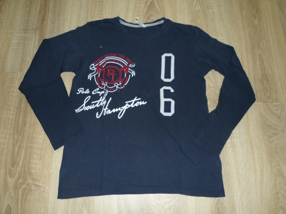 marinefarbenes Jungen-Langarmshirt von Tom Tailor Polo Team, Gr. 152/158 - Bild 1 von 1