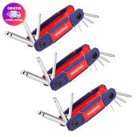 Workpro InnensechskantschlüSsel Set 24Teilig Mit Griff Torx Kugelkopf Cr-V