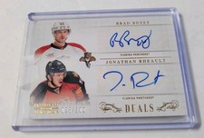 2013-14 Panini National Treasures Duals Auto 25/100 Jonathan Rheault/Brad Boyes 