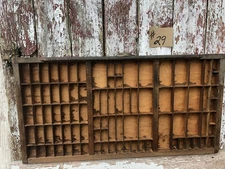 Hamilton Mfg Co Wood Printers Drawer Letterpress Tray Shadowbox Display Case #29