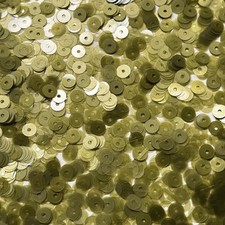 6mm Flat Sequins Green Apple Transparent Glossy Matte Duo Reversible Made in USA