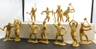Marx 54mm Reissue Vikings in Tan  11 Figures Six different