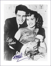 DEBBIE REYNOLDS - PHOTOGRAPH SIGNED CO-SIGNED BY: EDDIE FISHER