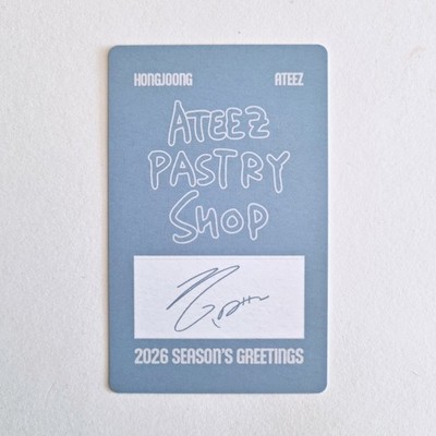 ON HAND] ATEEZ 2026 Season's Greetings Photocard ID Photo Postcard