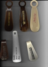 6 Plastic Advertising Shoe Horns