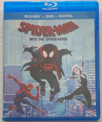 Spider-Man Into the Spider-Verse Blu-ray DVD 2-Disc Movie Animated F2596