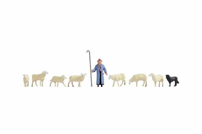 NOCH 36748 - N Sheep And Shepherd - New