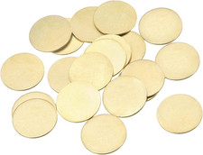 Brass Stamping Blank Round Metal DIY Tag 20mm Dia 1mm Thick for Craft, Pendant D