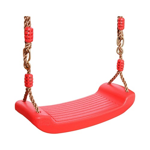 Juego de asientos oscilantes ROJOS rectangulares 17x7 pulgadas con cuerda de repuesto duradera de alta resistencia - Imagen 6 de 6