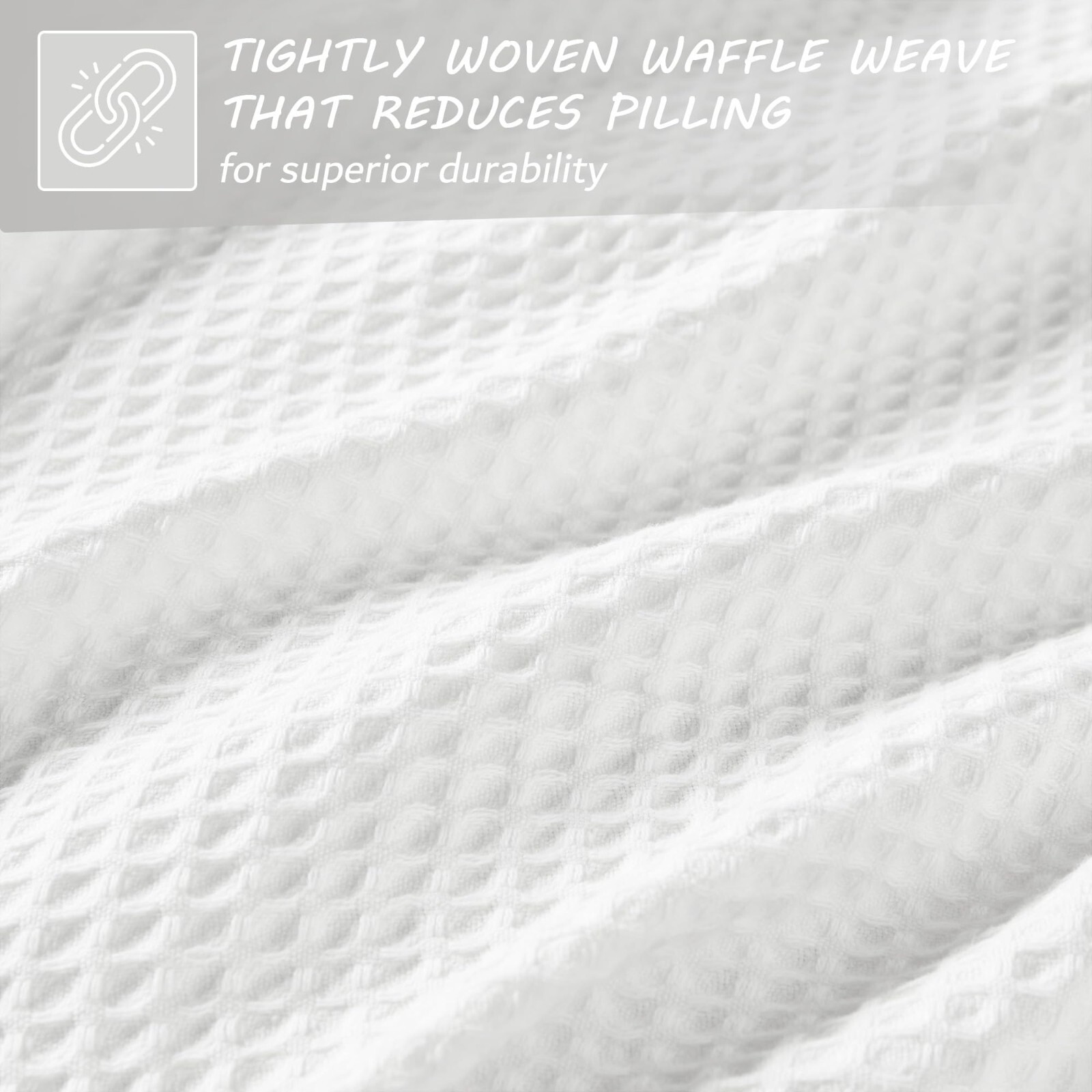 Beautyrest 100% Cotton Blanket Waffle Weave All Season Bed Twin King Full/Queen