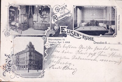 Dresden - ''Elisen's rest'' (formerly Vorwerk Hopfgarten) Bönischplatz 16, 1903