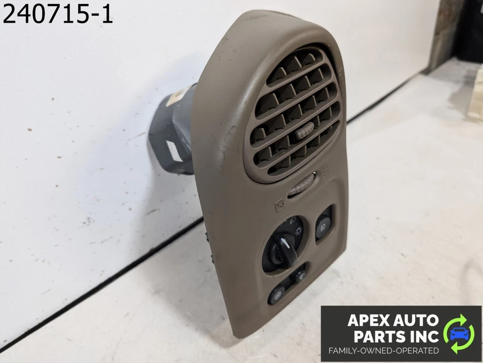 Interruptor de faros montado en el tablero Buick Rainier 2004 4,2 L fabricante de equipos originales Foto 3 de 4