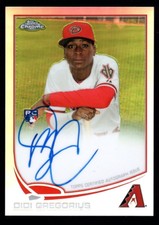 DIDI GREGORIUS 12/499 MINT YANKEES ROOKIE AUTO REFRACTOR RC SP 2013 TOPPS CHROME