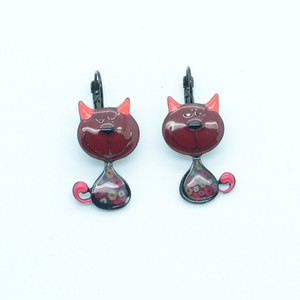 Boucles D Oreilles Lol Bijoux Lolilota Le Chat Cat Katze Bflol124 Violet Ebay
