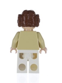Lego Princess Leia 4504 6212 Hoth Outfit, Bun Hair Star Wars Minifigure