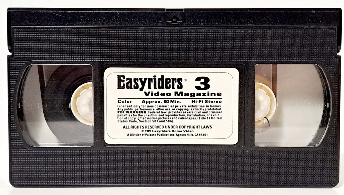 Easyriders Video Magazine Vols 3 & 12 ~ VHS Tested Motorcycle 