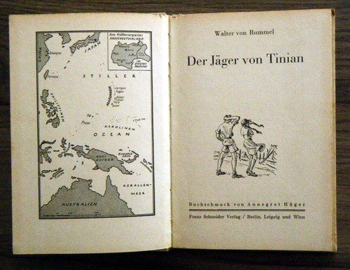 Walter von Rummel - Der Jäger von Tinian - Buchschmuck von Annegret Hüger - 1945 - Picture 2 of 3