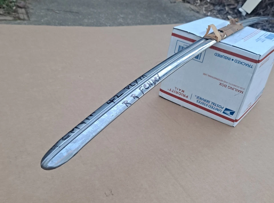 1942 Plymouth P14 Special Deluxe NOS MoPar Right Rear FENDER MOLDING - Image 2 of 4