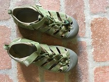 Keen Boys Newport Waterproof Sandals Shoes Hook And Loop Blue Size 6